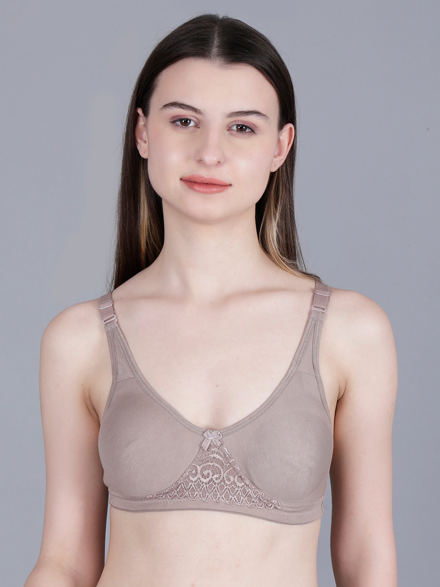 Cotton Non-Padded Non-Wired Floral Lace Full Cup || Everyday and Bridal Bra