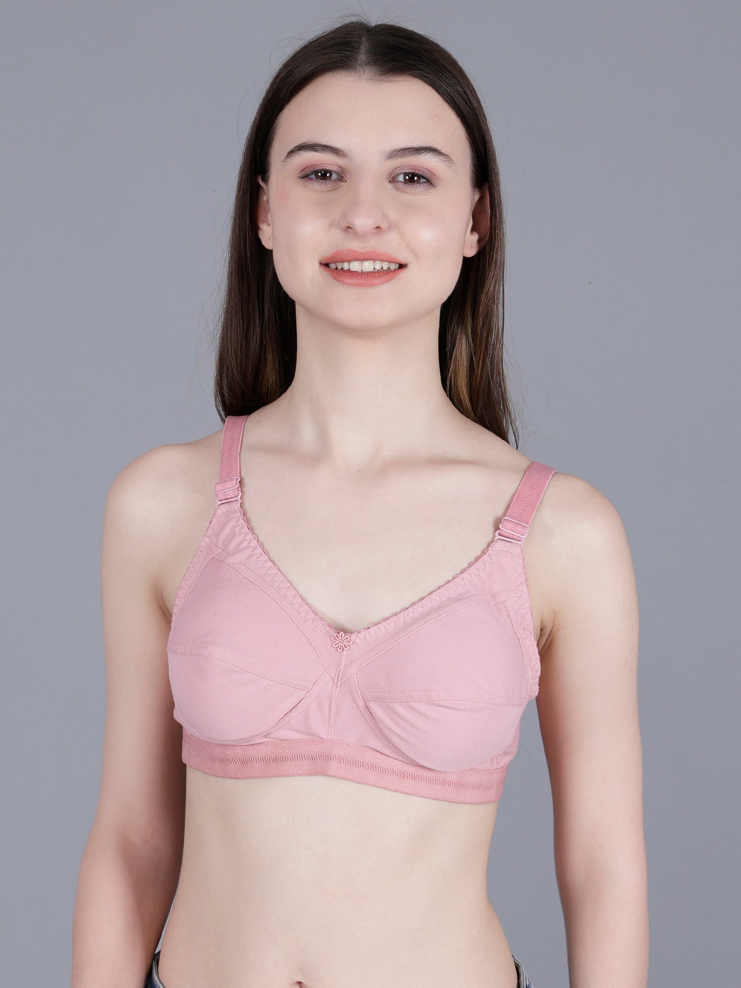 Cotton Non-Padded Non-Wired Full Coverage Bra for Everyday Use