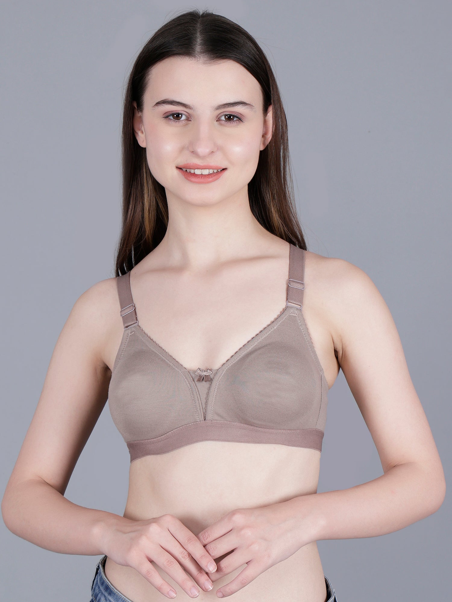 Cotton Everyday Bra Non-Padded Wire Free T-Shirt, Full-Coverage