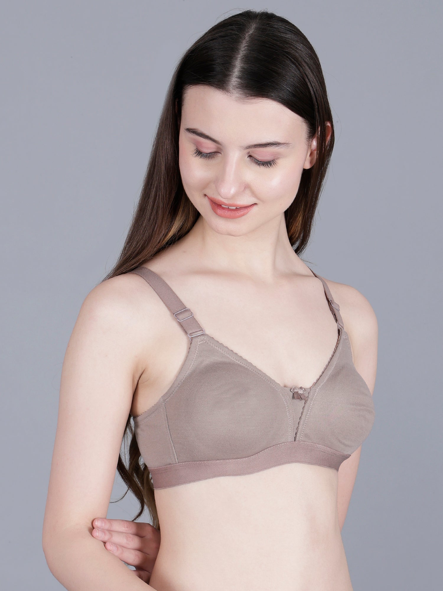 Cotton Everyday Bra Non-Padded Wire Free T-Shirt, Full-Coverage