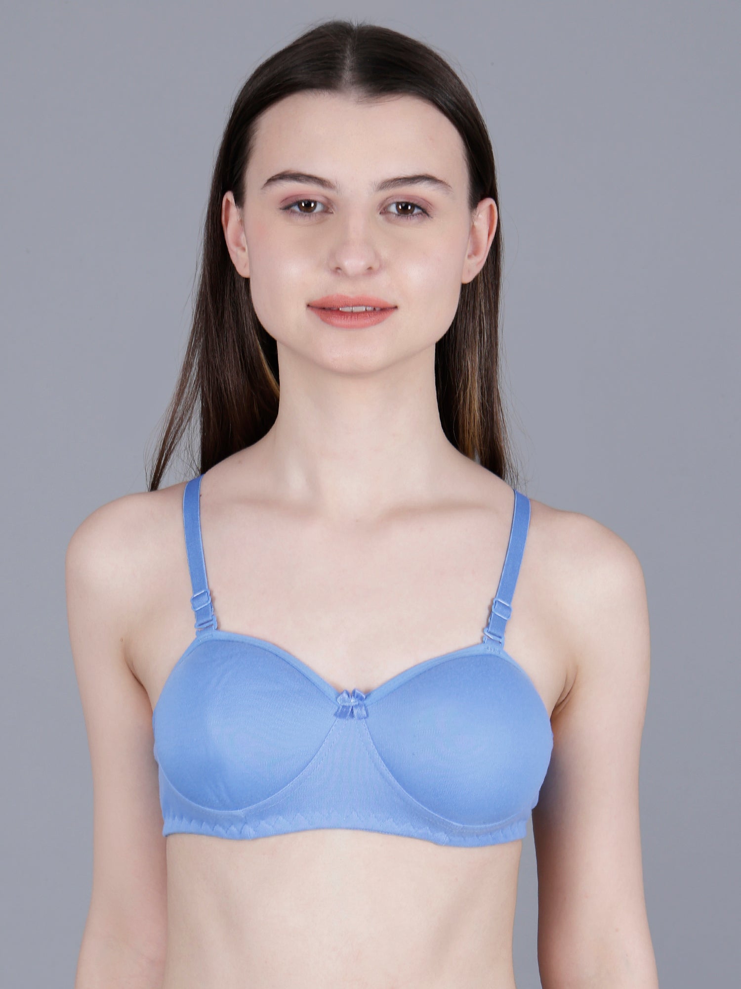 Non-Padded Cotton Blend Seamless Premium Full Coverage Bra for Regular Wear- Combo of 3 (color may vary)
